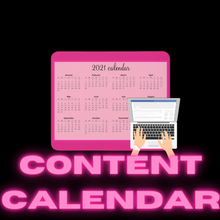 Load image into Gallery viewer, Content Calendar